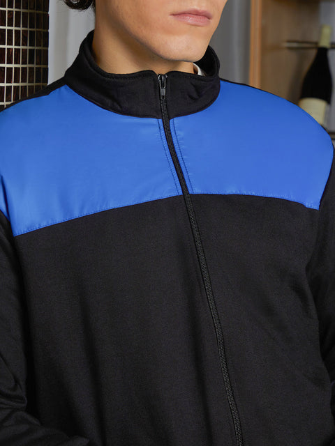 XYNG Contrast Zip-Front Jacket