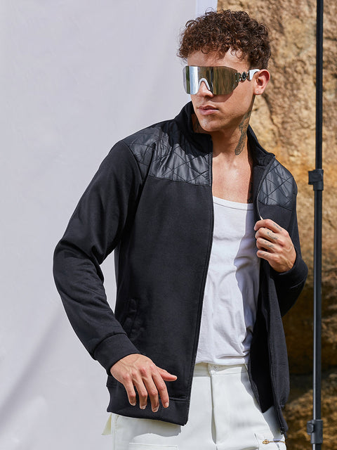Behookd Zip-Front Jacket With Quilted Detail