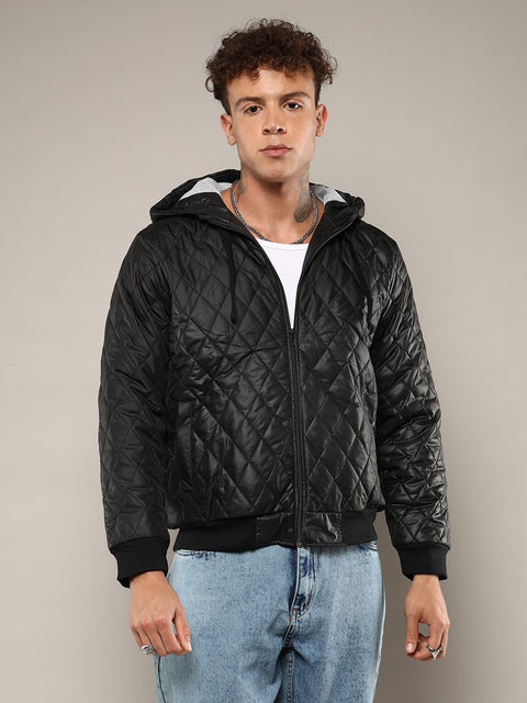 Behookd Quilted Puffer Jacket With Zip-Closure