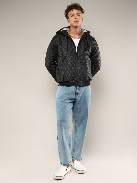 Behookd Quilted Puffer Jacket With Zip-Closure