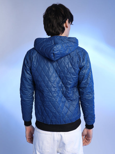 XYNG Rhombus-Quilted Bomber Jacket