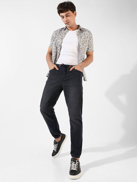 Behookd Cinched Hem Denim Jeans
