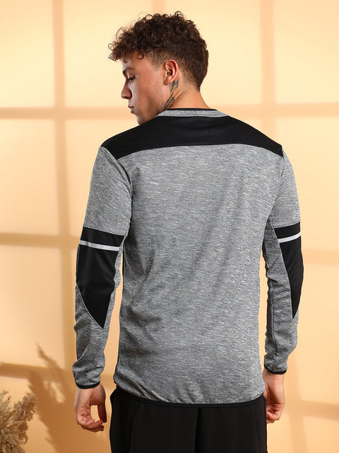CAHOOT Heathered Activewear Jacket With Contrast Detail