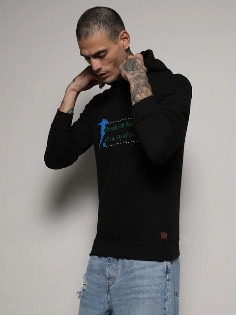 Hooked Zip-Front Hoodie With Insert Pocket