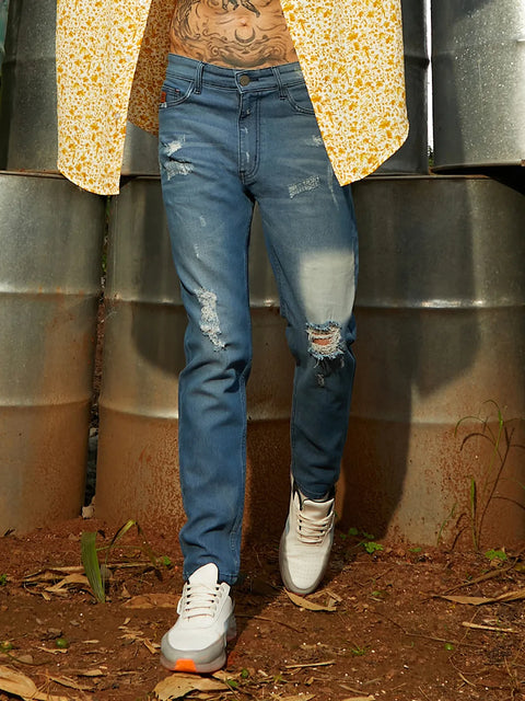 CAHOOT Ripped Knee Denim Jeans