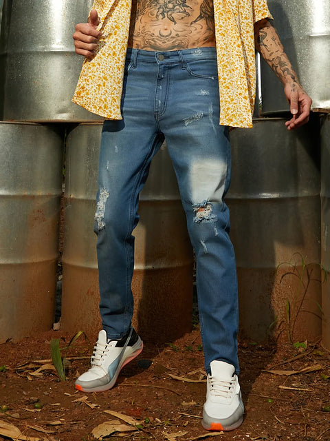 CAHOOT Ripped Knee Denim Jeans