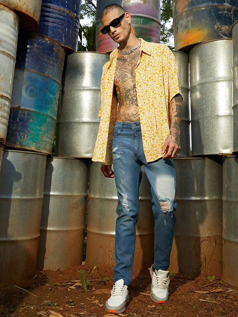 CAHOOT Ripped Knee Denim Jeans