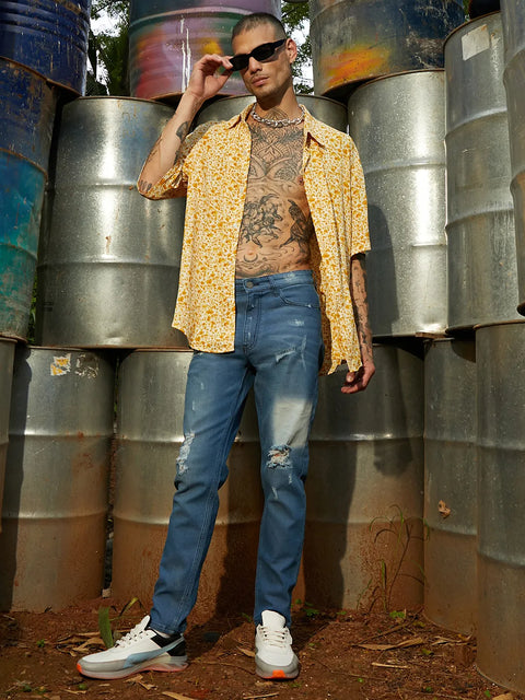 CAHOOT Ripped Knee Denim Jeans