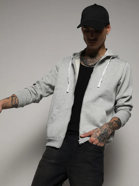 CTRL CLUB Zip-Front Hoodie With Contrast Drawstring