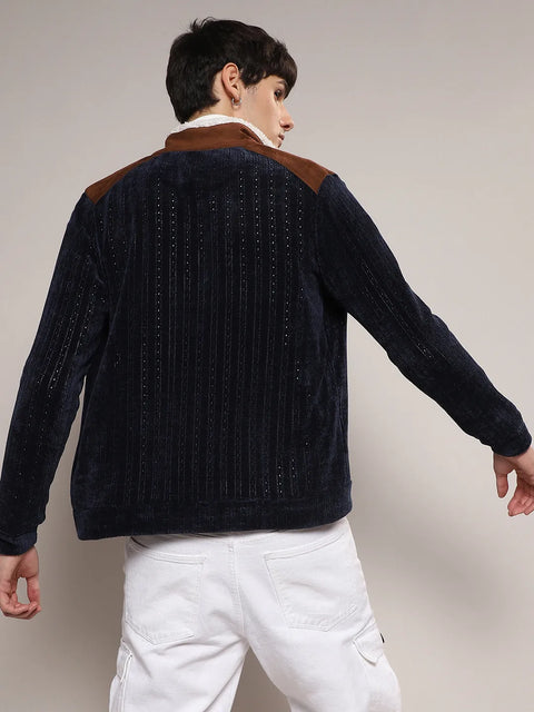 Just Be Zip-Front Cable Knit Jacket