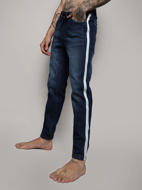 Game Face Side-Striped Denim Jeans