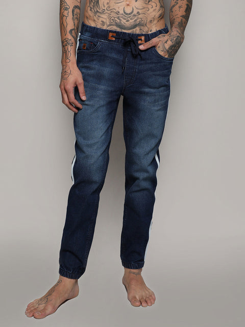 Game Face Side-Striped Denim Jeans