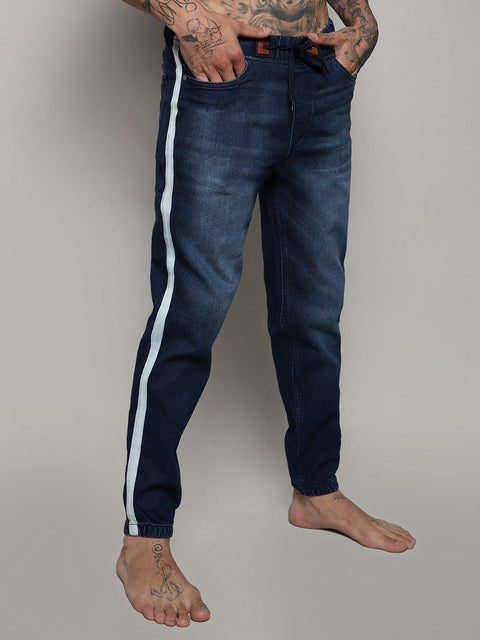 Game Face Side-Striped Denim Jeans