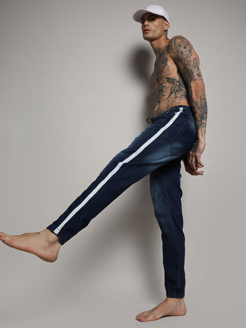 Game Face Side-Striped Denim Jeans