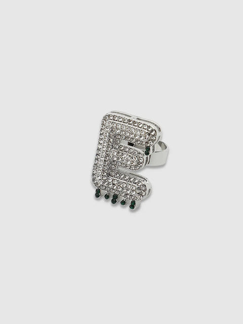 Chaos - Bling E Alphabet Ring - Silver