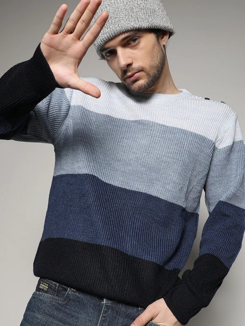Behookd Contrast Panel Sweater