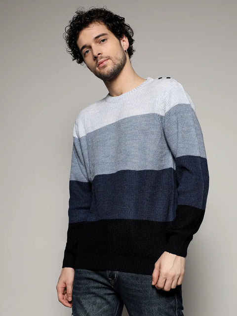 Behookd Contrast Panel Sweater
