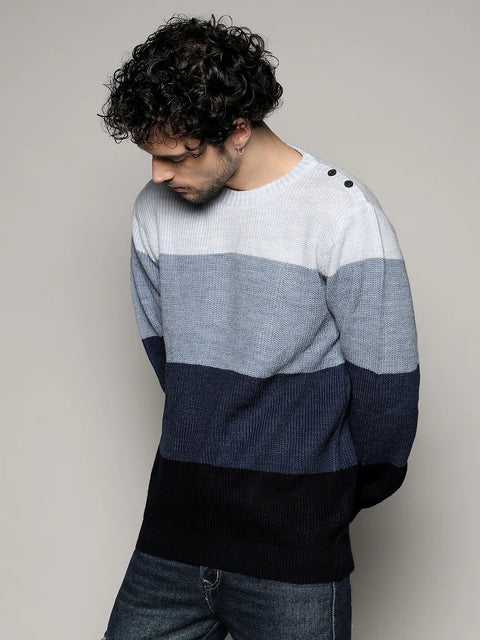 Behookd Contrast Panel Sweater