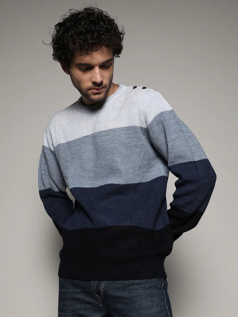 Behookd Contrast Panel Sweater