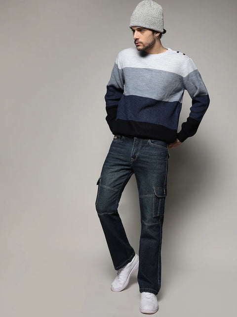 Behookd Contrast Panel Sweater