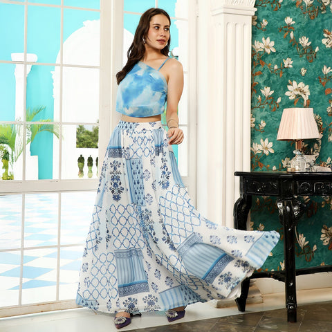 Sohi - Abstract Floral-Block Imprint Co-Ord Set