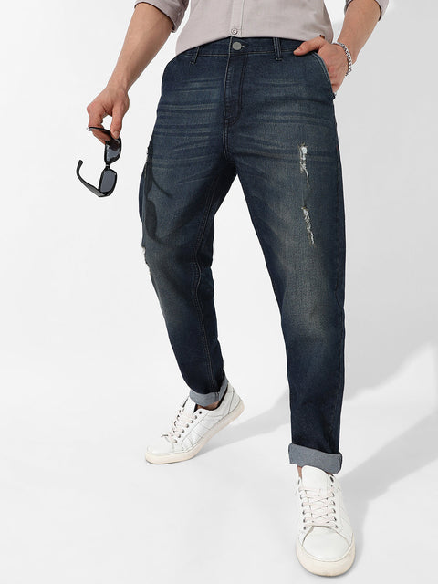 Hooked Carrot Fit Denim Jeans