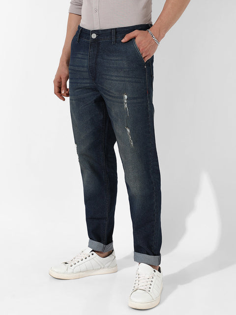 Hooked Carrot Fit Denim Jeans