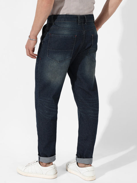 Hooked Carrot Fit Denim Jeans