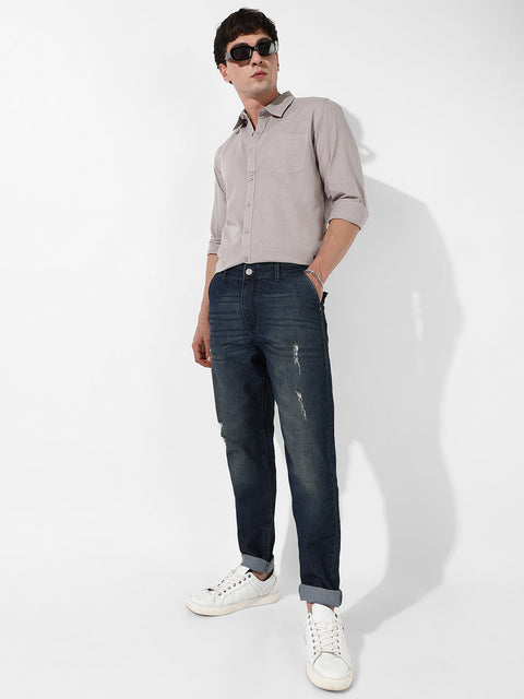 Hooked Carrot Fit Denim Jeans
