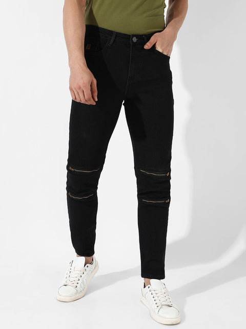 Behookd Zip Detail Denim Jeans