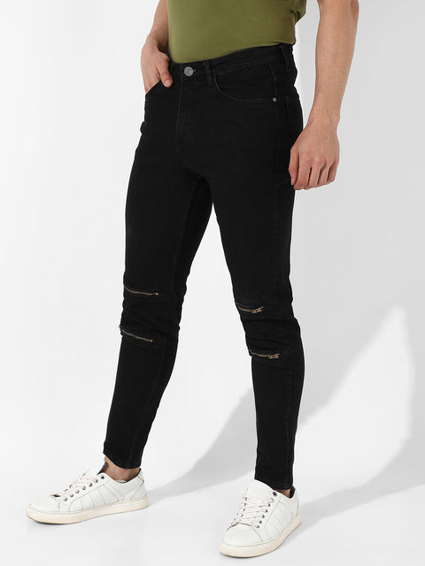 Behookd Zip Detail Denim Jeans