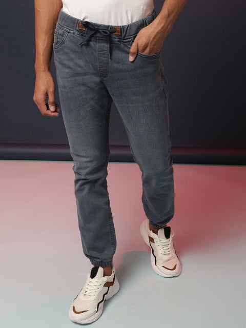 Game Face Cinched Hem Denim Jeans