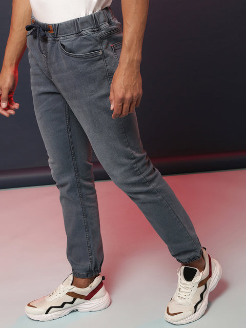 Game Face Cinched Hem Denim Jeans