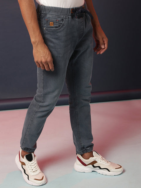 Game Face Cinched Hem Denim Jeans