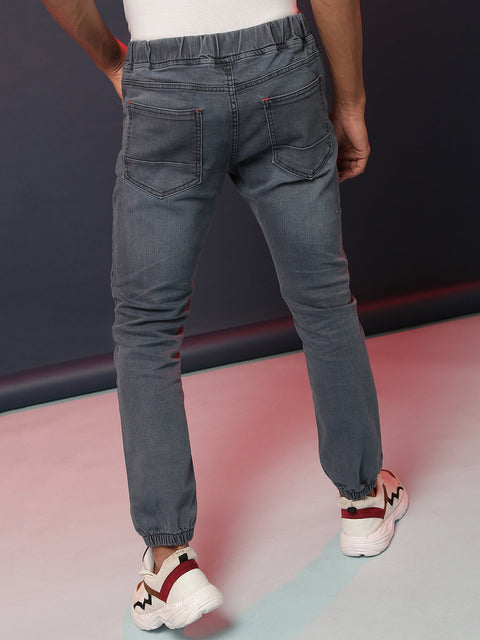 Game Face Cinched Hem Denim Jeans