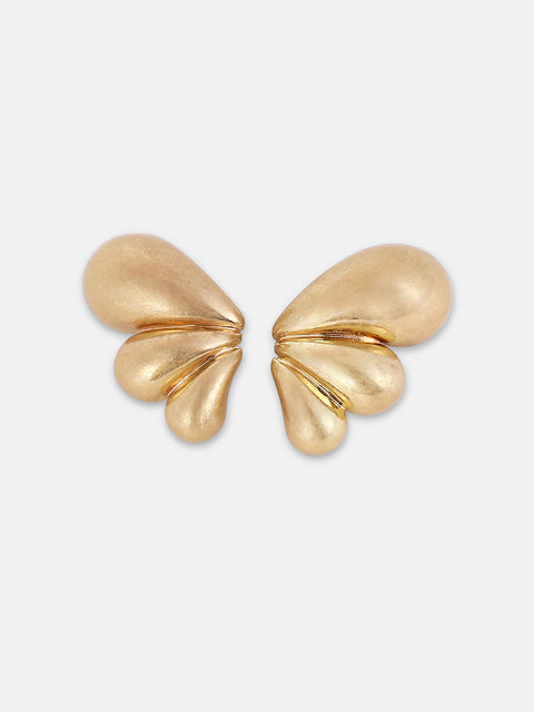 Sohi - The Puffy-Teardrop Drop Earrings - California Gold
