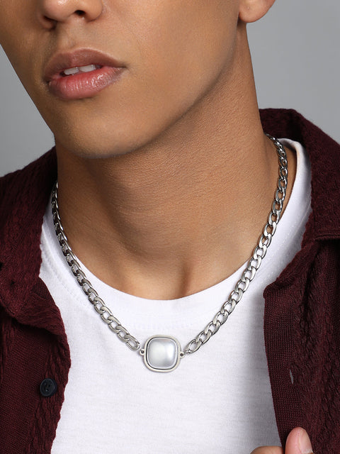 Chaos - The Perla Flat Chain Necklace Metallic Silver