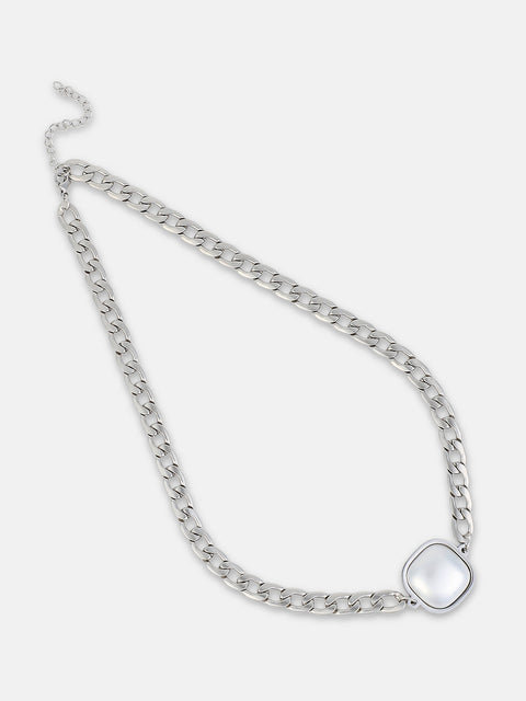 Chaos - The Perla Flat Chain Necklace Metallic Silver