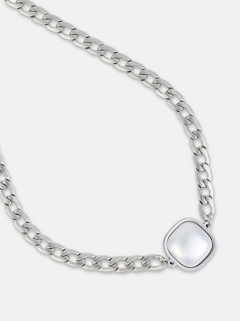 Chaos - The Perla Flat Chain Necklace Metallic Silver
