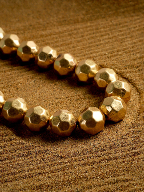 Sohi - The Hammered Collar Necklace - California Gold
