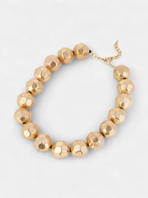 Sohi - The Hammered Collar Necklace - California Gold
