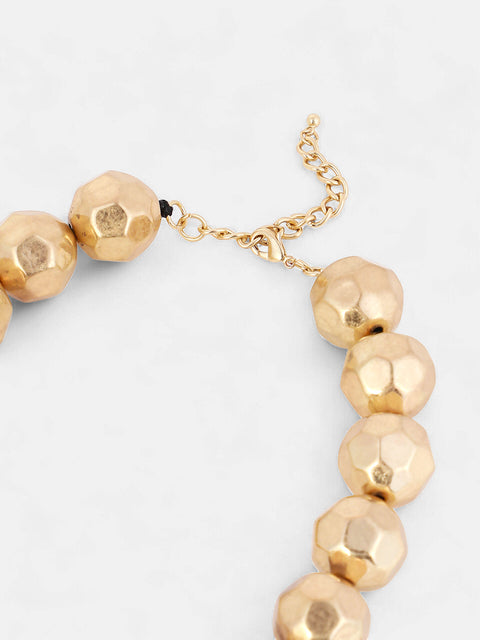 Sohi - The Hammered Collar Necklace - California Gold