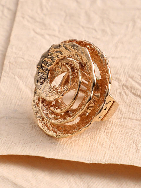 Sohi - The Rosa Statement Ring - California Gold