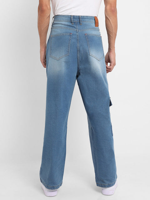Behookd Asymmetrical Stitch Denim Jeans