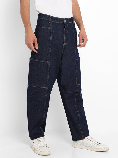 Hooked Baggy Cargo Denim Jeans