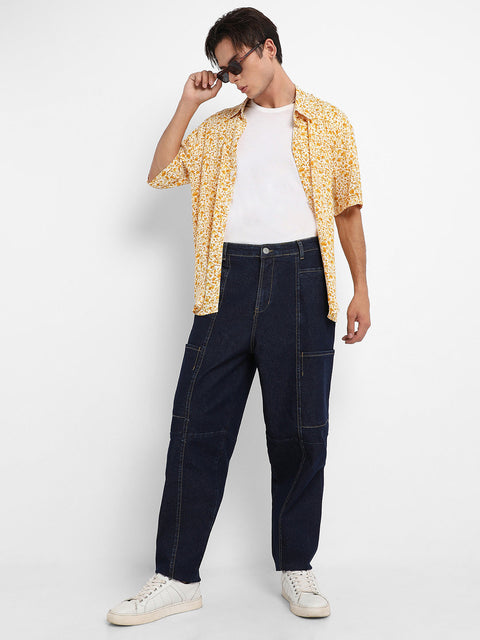 Hooked Baggy Cargo Denim Jeans