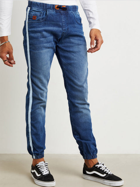 Game Face Side-Striped Denim Jeans