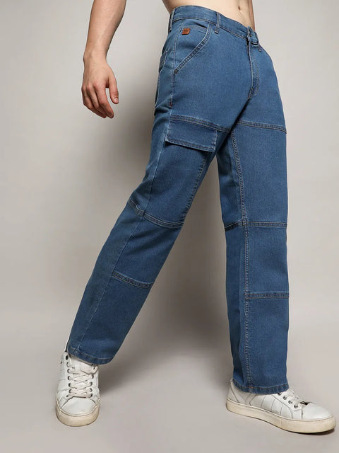 Just Be Panel Patch Pocket Denim Jeans