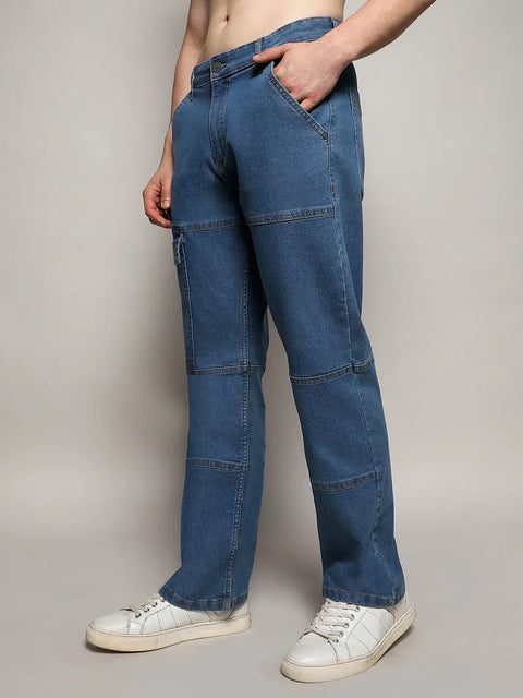 Just Be Panel Patch Pocket Denim Jeans