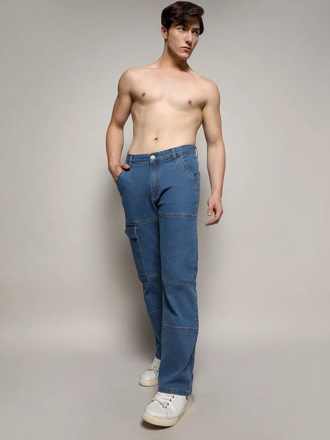 Just Be Panel Patch Pocket Denim Jeans